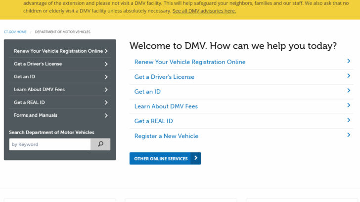 CT DMV Announces Additional  Extensions and Waivers Related to DMV Business