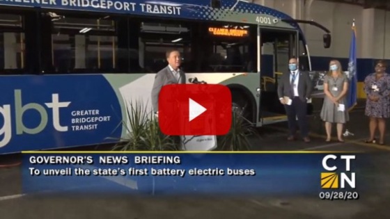 Governor Lamont unveils Connecticut’s first battery-electric public transit buses