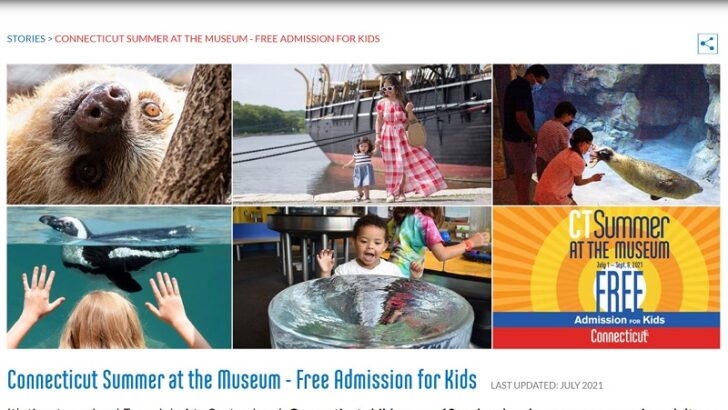 Connecticut children can enjoy many museums in the state free of charge this summer